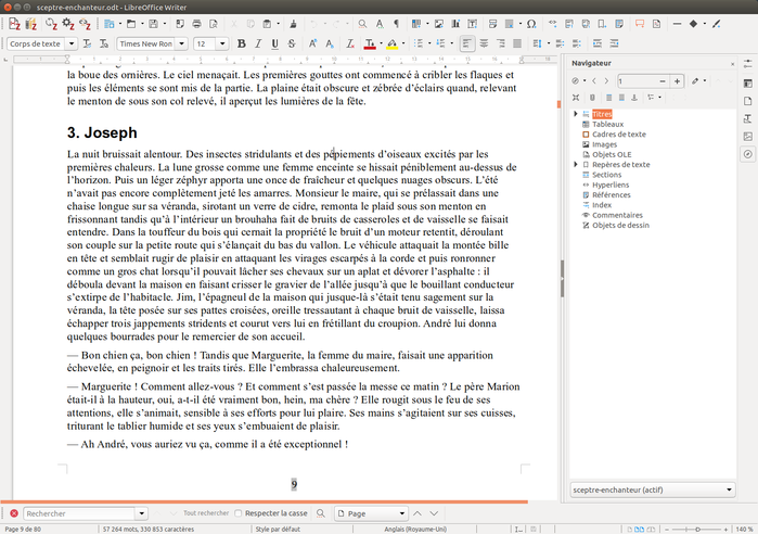 Image du
  traitement de texte LibreOffice Writer